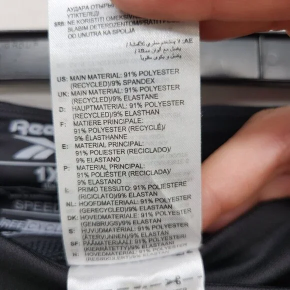 Reebok Women's Yoga Pants Plus Size 1X Bootcut Training Tights Black Stretch - Picture 15 of 15